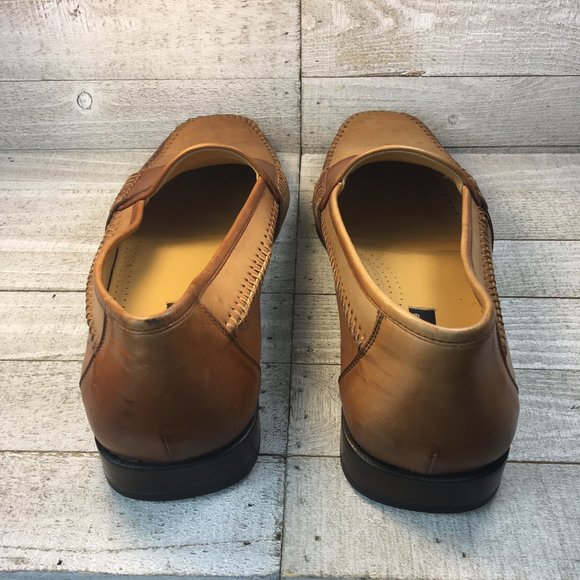 Rare Magnanni Hand Sewn TwoTone Brown Penny Loafer main image 9